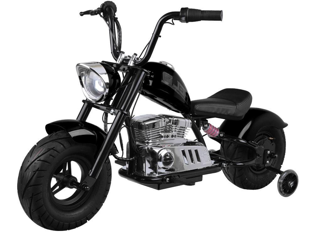 mamido Dětská elektrická motorka Chopper 24V černá