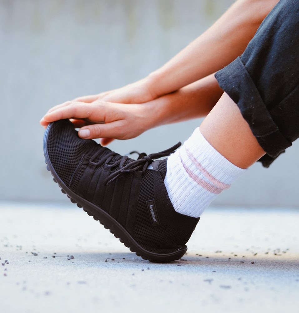 Leguano BEAT Black Barefoot tenisky - 36