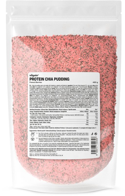 Vilgain Protein Chia Pudding – lesní ovoce 480 g