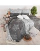 Povlečení bavlněné Natura šedé EMI Standardní set jednolůžko obsahuje 1x 200x140 + 1x 90x70