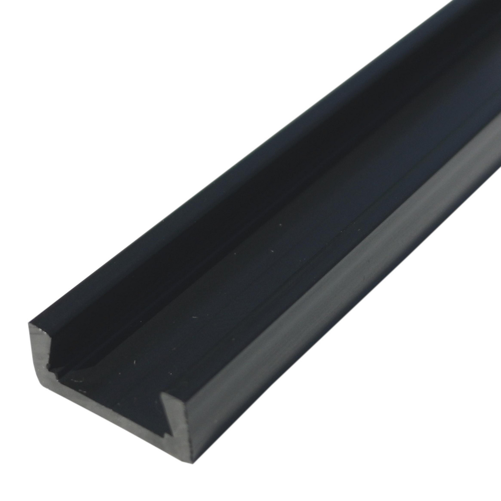 HurtLED PLASTOVÝ PVC PROFIL S DIFUZOREM, ČERNÝ 2m PRO000072