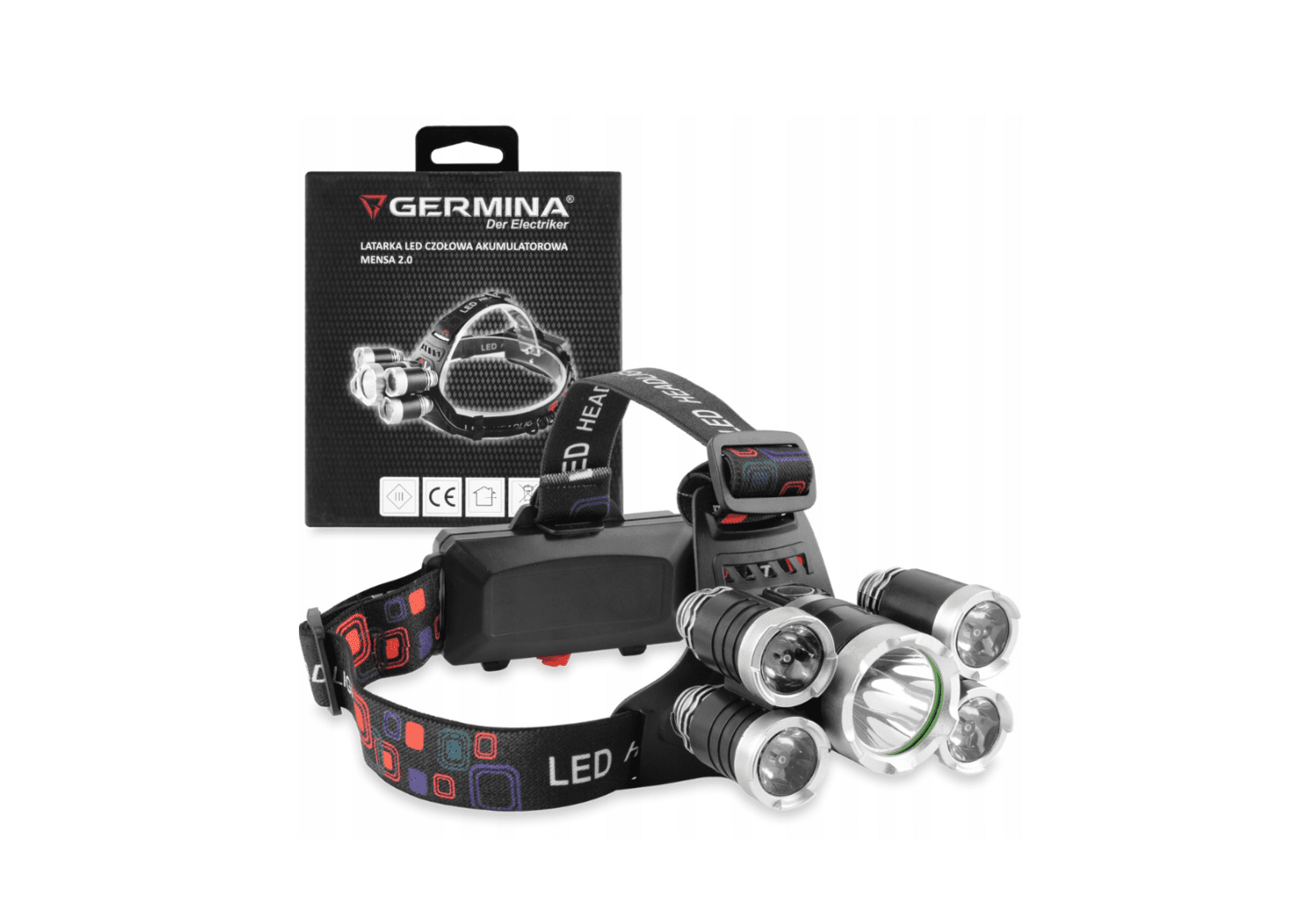 Berge LED čelovka dobíjecí 200lm IP44 USB C - VÝKONNÁ