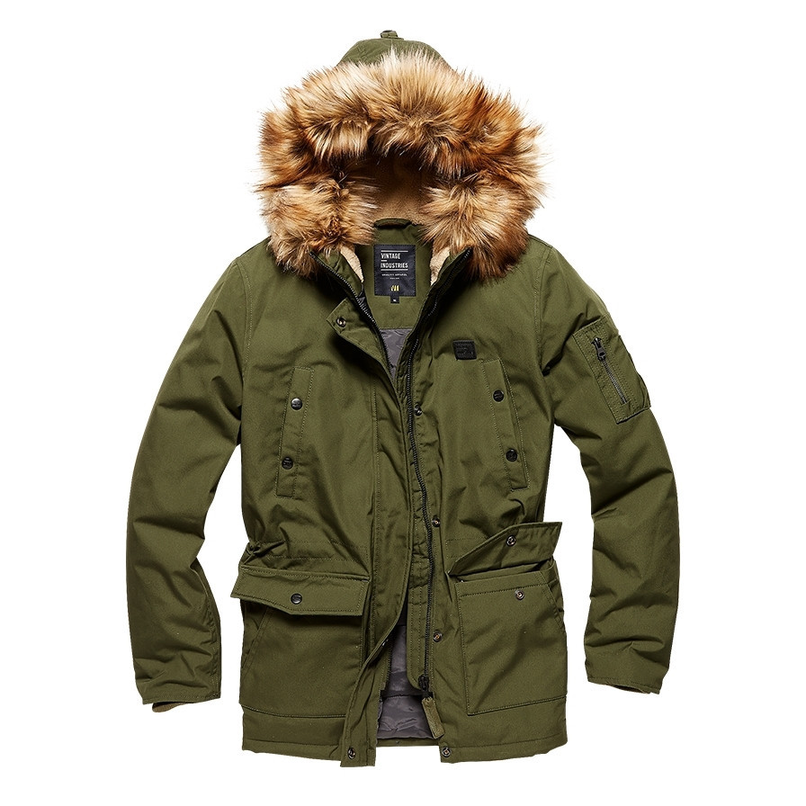 Bunda Vintage Industries Hailey Parka - olivová, S