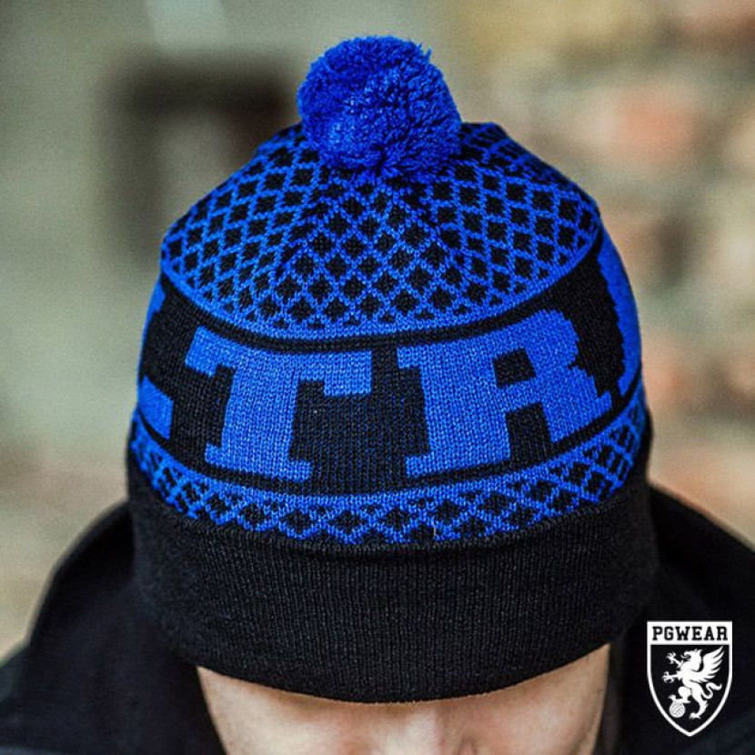 Čepice zimní PGwear Ultras - černá-modrá