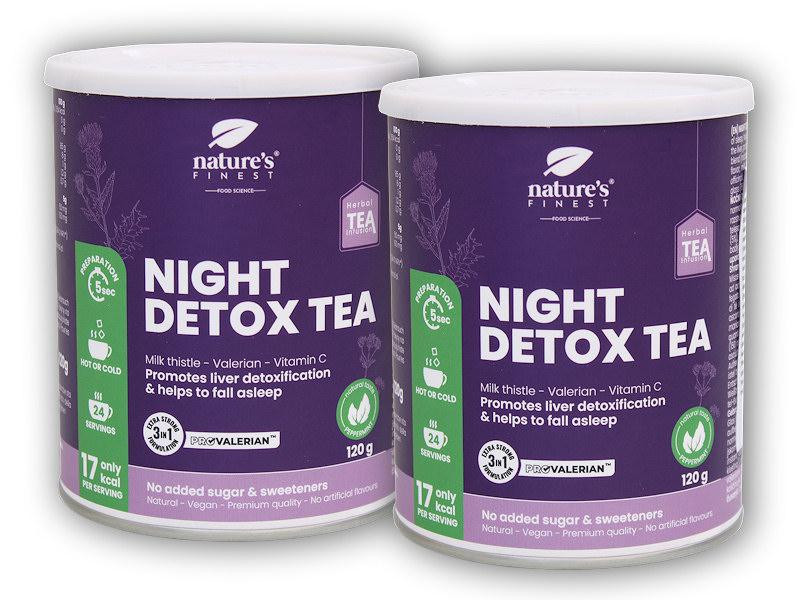 Natures Finest 2x Night detox tea 120g