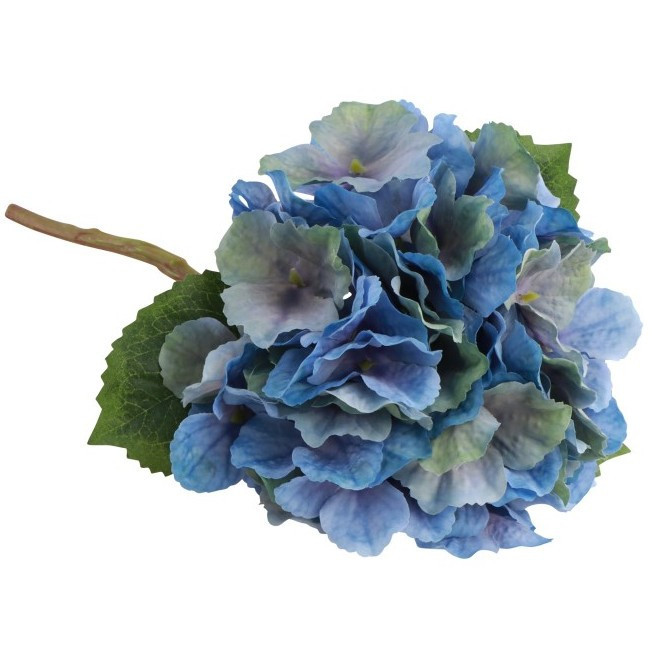 Umělá modrá hortenzie na stonku 35cm