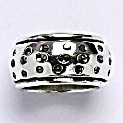 Stříbrný prsten s patinou, prsten ze stříbra,váha 15,81 g