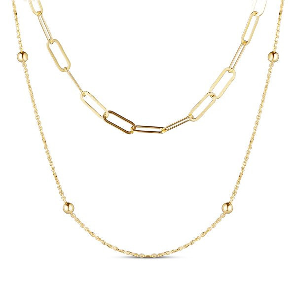 Náhrdelník bez kamenů / řetízkový 673-199-FA3000-0000