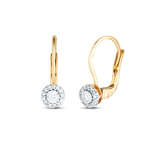 Náušnice s brilianty 234-429-04130A 1.60g