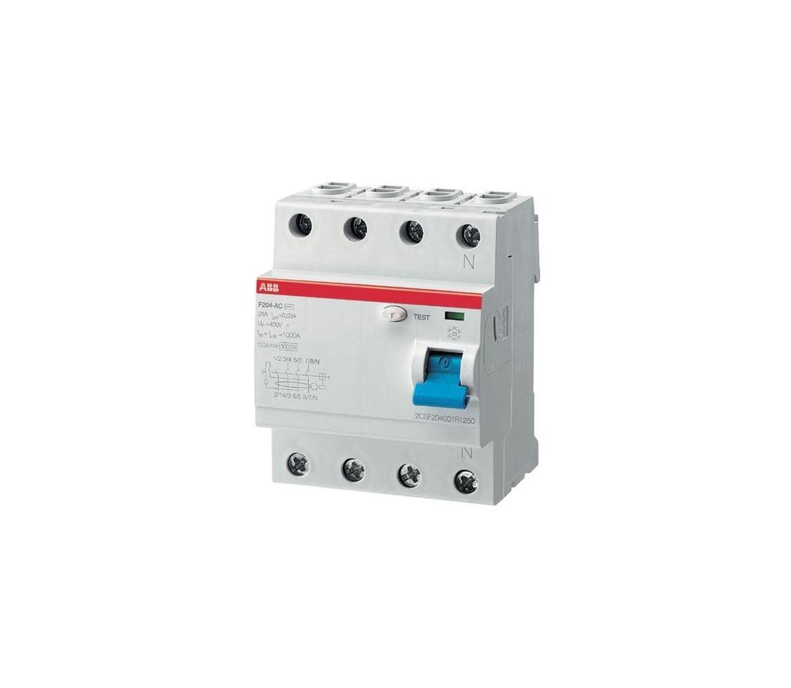 ABB ABB 2CSF204101R1250 - Proudový chránič F204 3-fázový 25A 400V