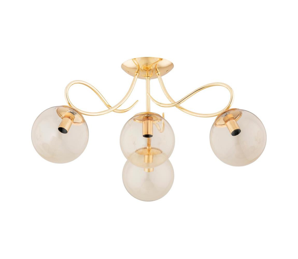 Přisazený lustr OXA 4xE14/10W/230V zlatá