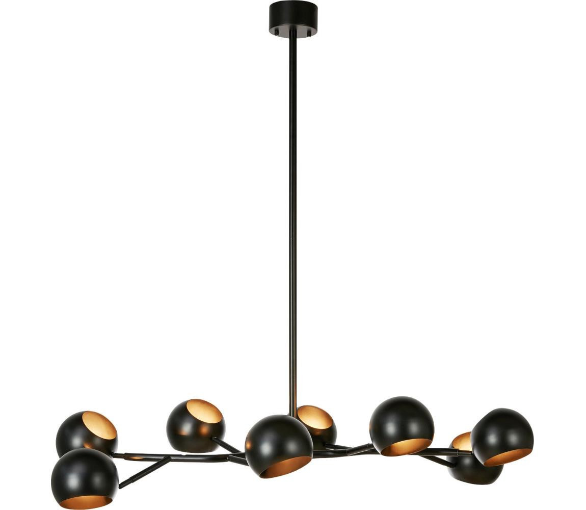 Markslöjd Markslöjd 108852 - Lustr na tyči EDGAR 8xE14/40W/230V černá