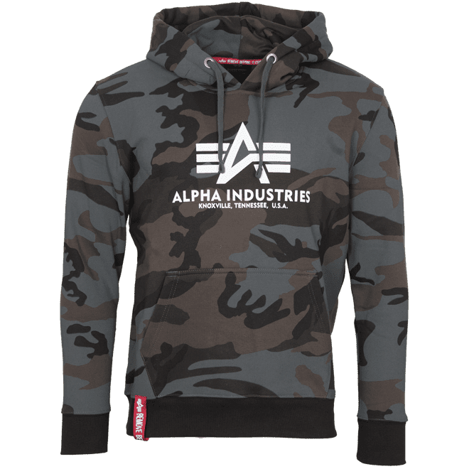 Alpha Industries Mikina  Basic Hoody blackcamo M
