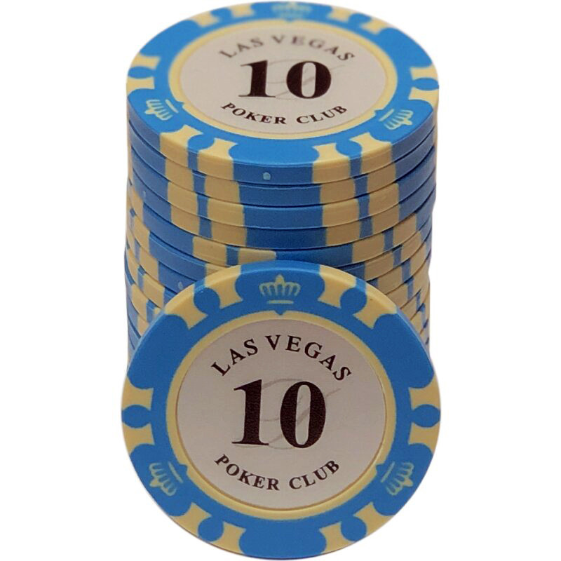 Kusový žeton na poker Las Vegas Pokerclub 10