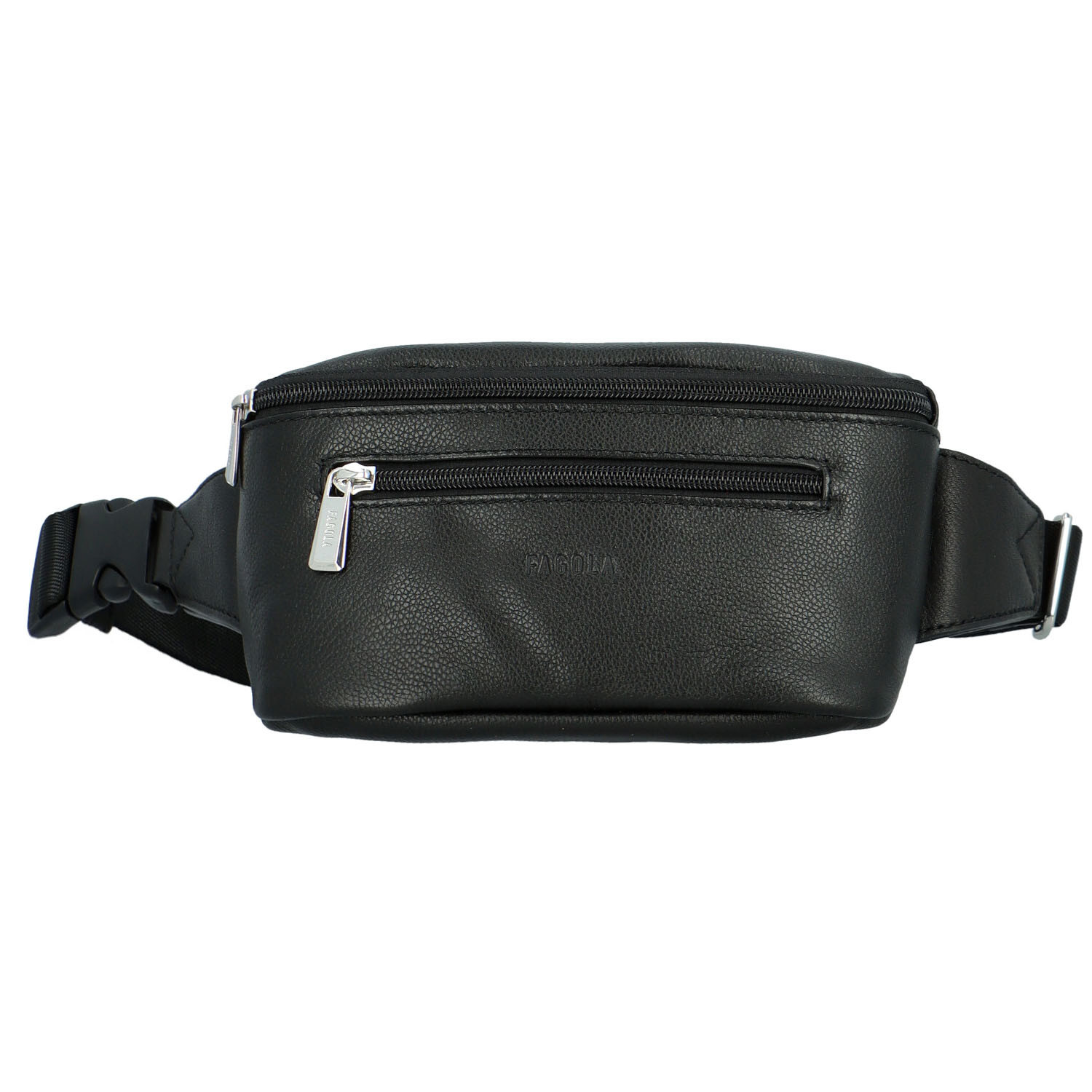 Dámská kožená ledvinka černá - Fagola Lemona černá