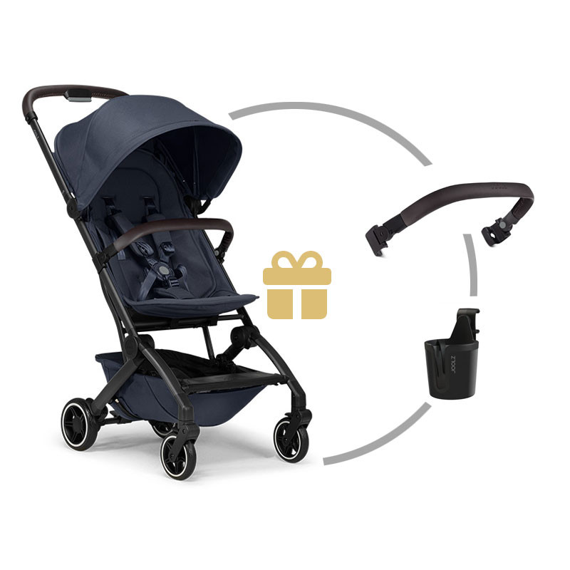 Joolz AER+ kočárek | Navy blue l SADA madlo a držadlo na nápoj
