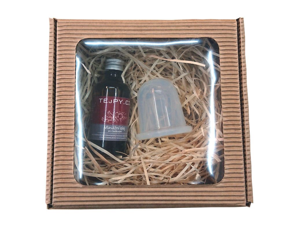 TEJPY.cz Dárková sada oleje na baňkování a baňky