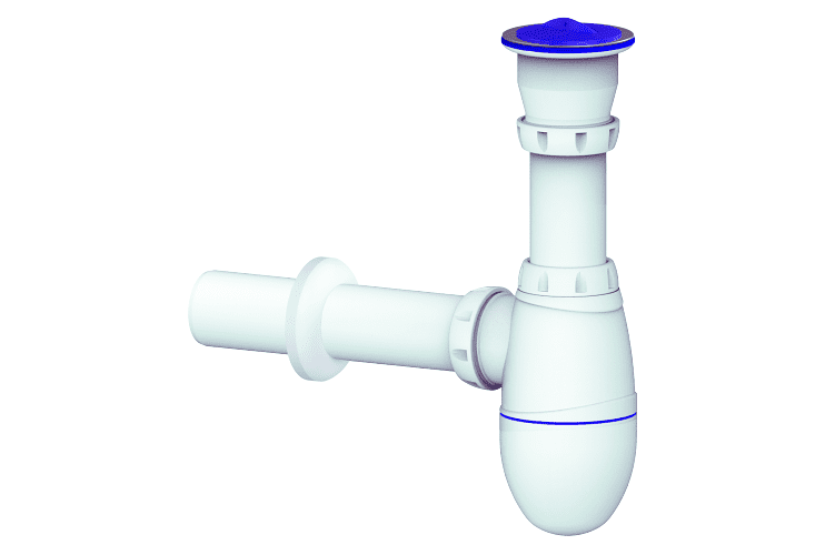 Chuděj MCH Sifon B210E - Sifon lahvový DN40 s nerez mřížkou 70 mm - odtok 40 mm