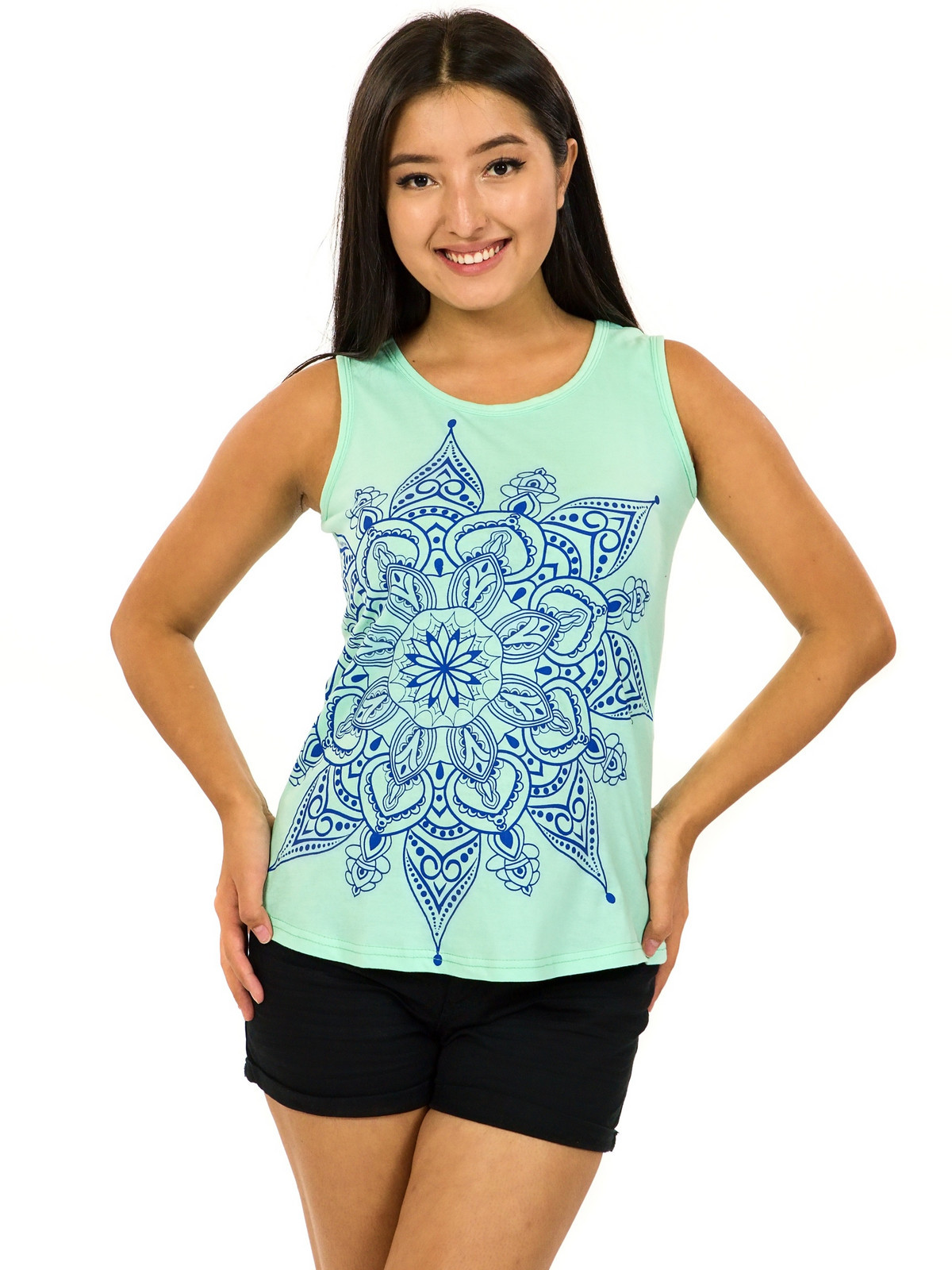 Himalife Tílko Parnita - tyrkysová Velikost: 3XL