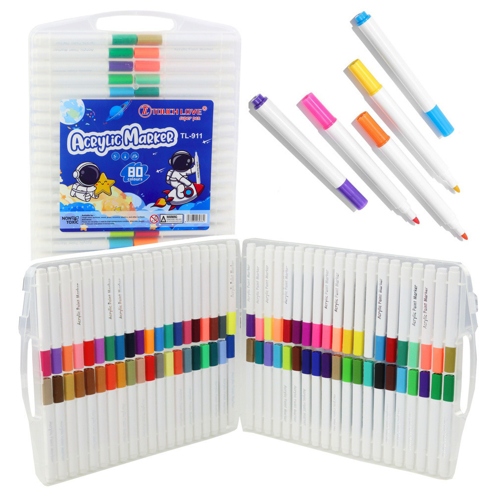 mamido Sada akrylových popisovačů 80 ks