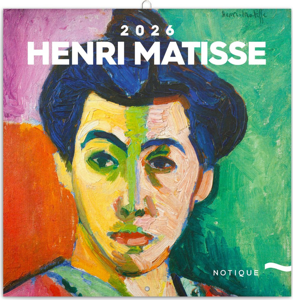 Kalendář 2026 poznámkový: Henri Matisse, 30 x 30 cm