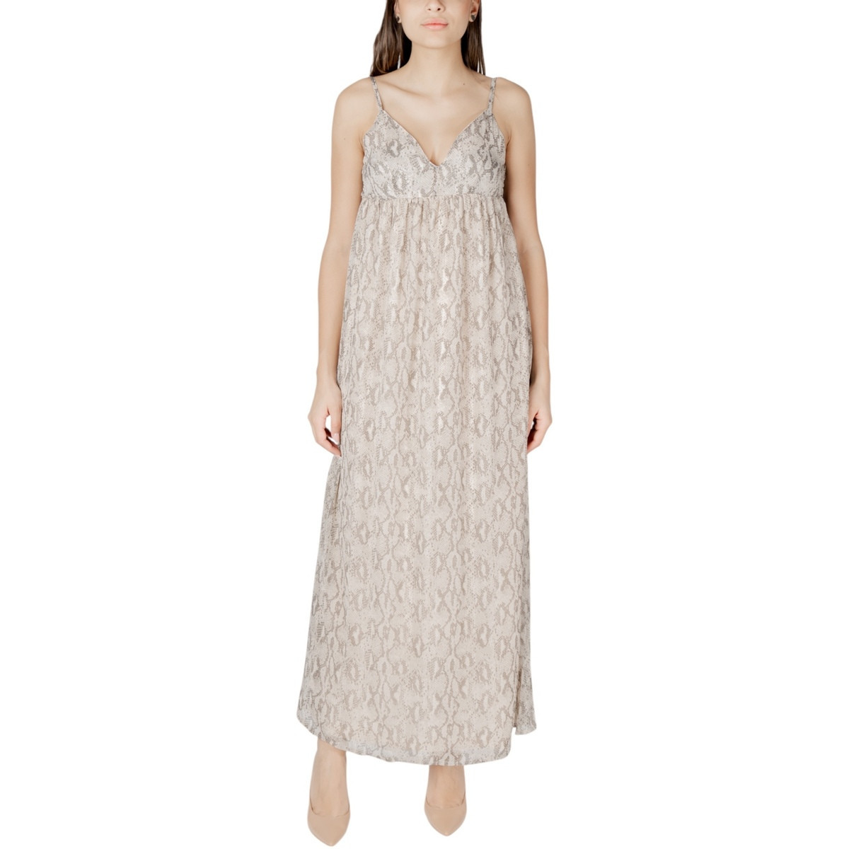Only  Onlsadia Life Strap Bow Maxi Wvn 15344642  Béžová