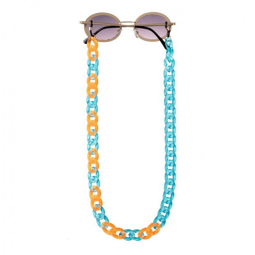 Šňůrka na brýle Solo Strap - zlatá-hnědá