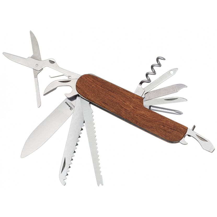 Nůž multifunkční Albainox Multiusos Madera - hnědý-stříbrný