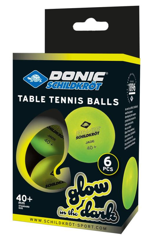 Donic Glowin The Dark - 6 Ks míčky