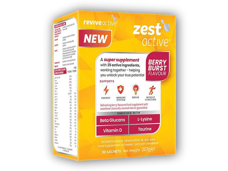 Reviveactive Zest Active 30 sáčků (Energie, imunita, mozek, funkce svalů)