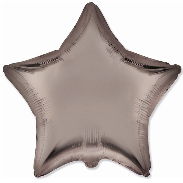 Balónek fóliový Hvězda saténová houbová 46cm