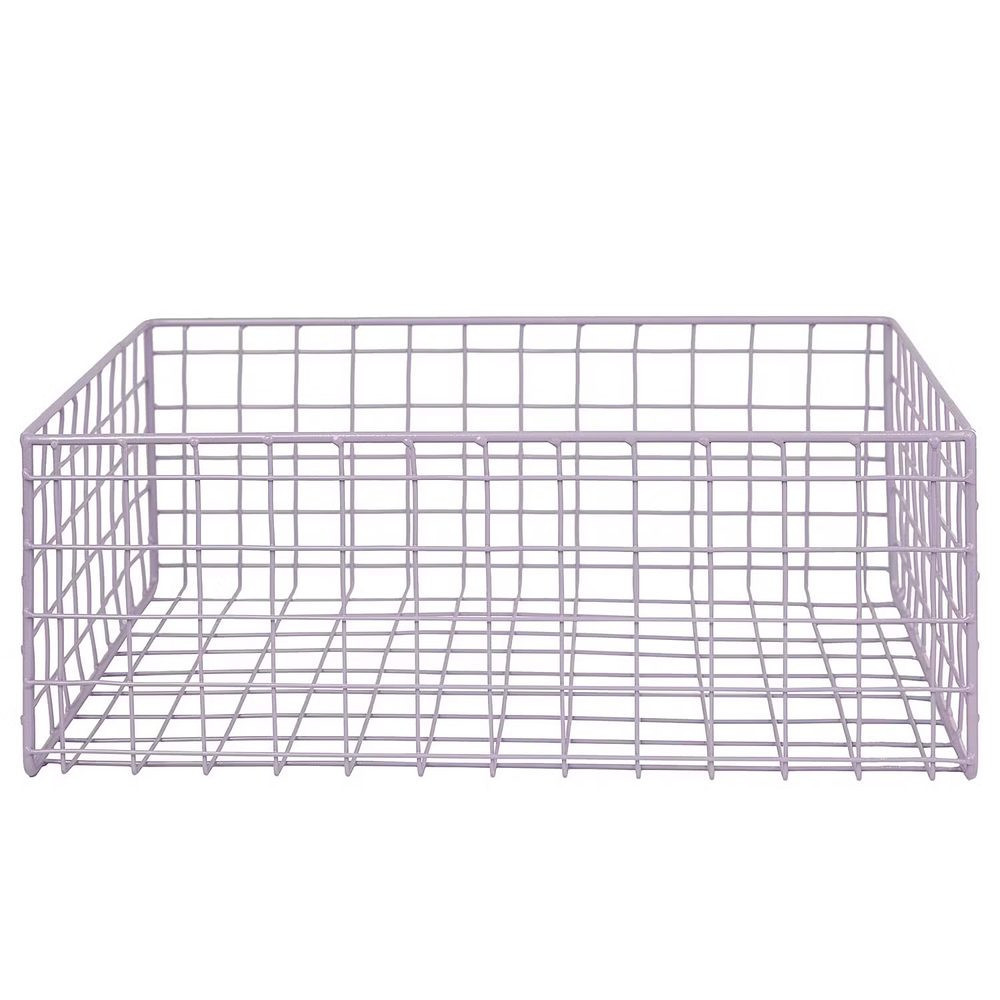 DEPOSIT Úložný kovový koš 34 x 24 cm - sv. fialová