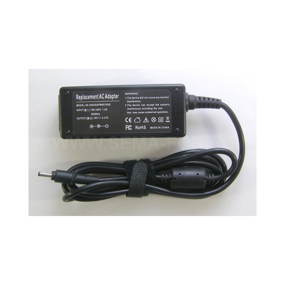 adaptér pro notebooky Acer, Asus, Samsung 45W - 19V/2,37A - 3,0x1,0mm