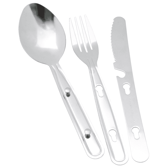 Příbor Easy Camp Travel Cutlery Barva: stříbrná