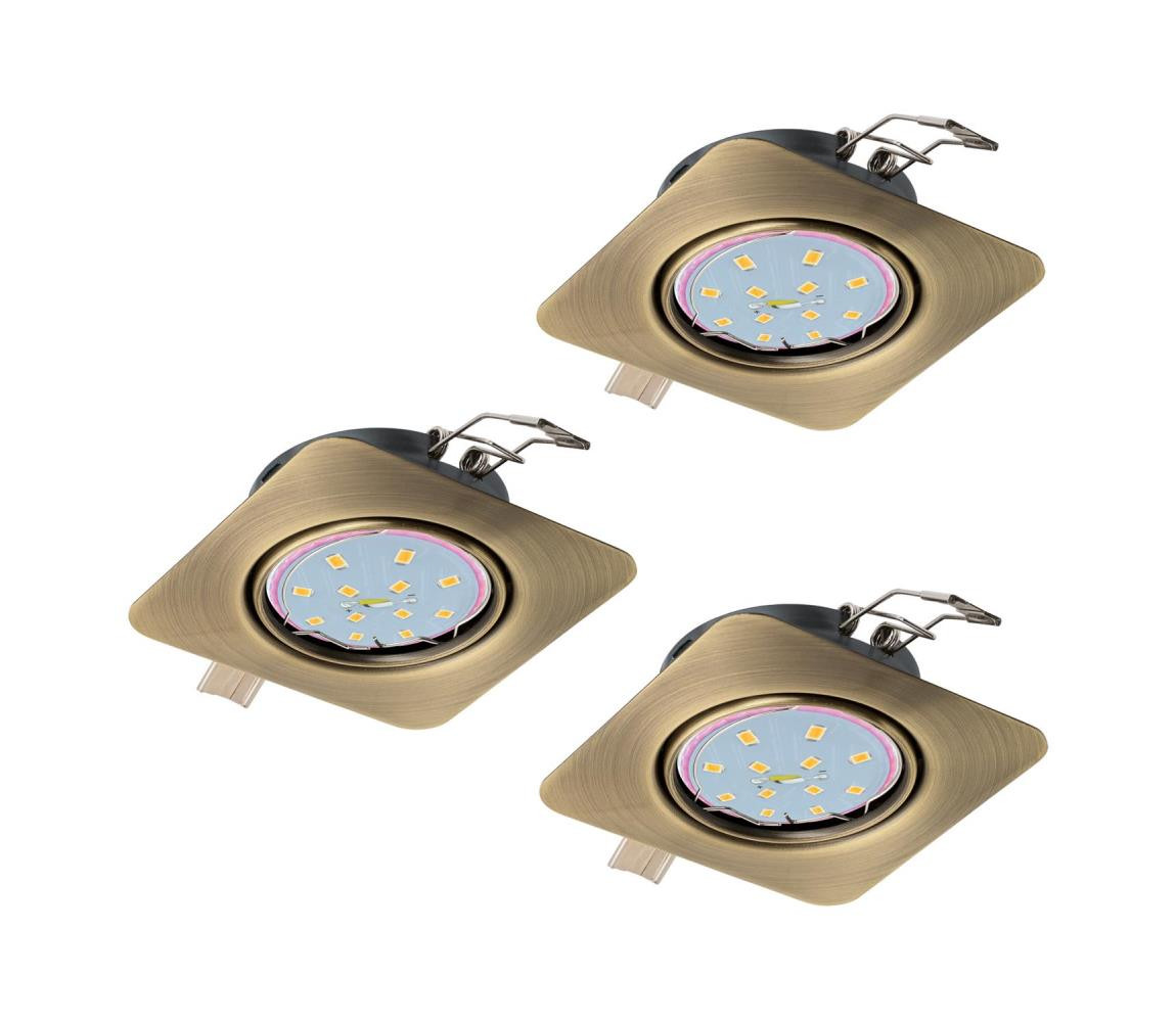 Eglo Eglo 94269 - SADA 3x LED Podhledové svítidlo PENETO 3xGU10-LED/5W/230V