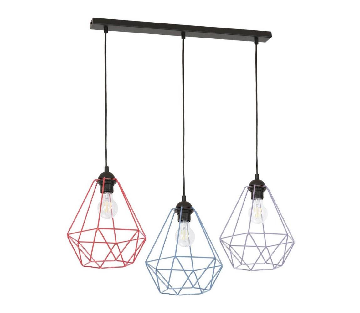 Lustr na lanku BASKET 3xE27/60W/230V