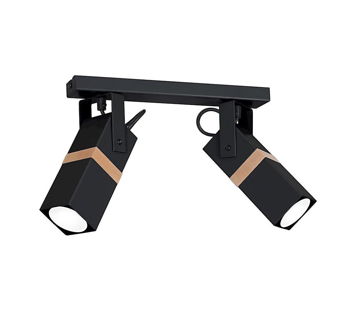 Bodové svítidlo VIDAR 2xGU10/25W/230V černá