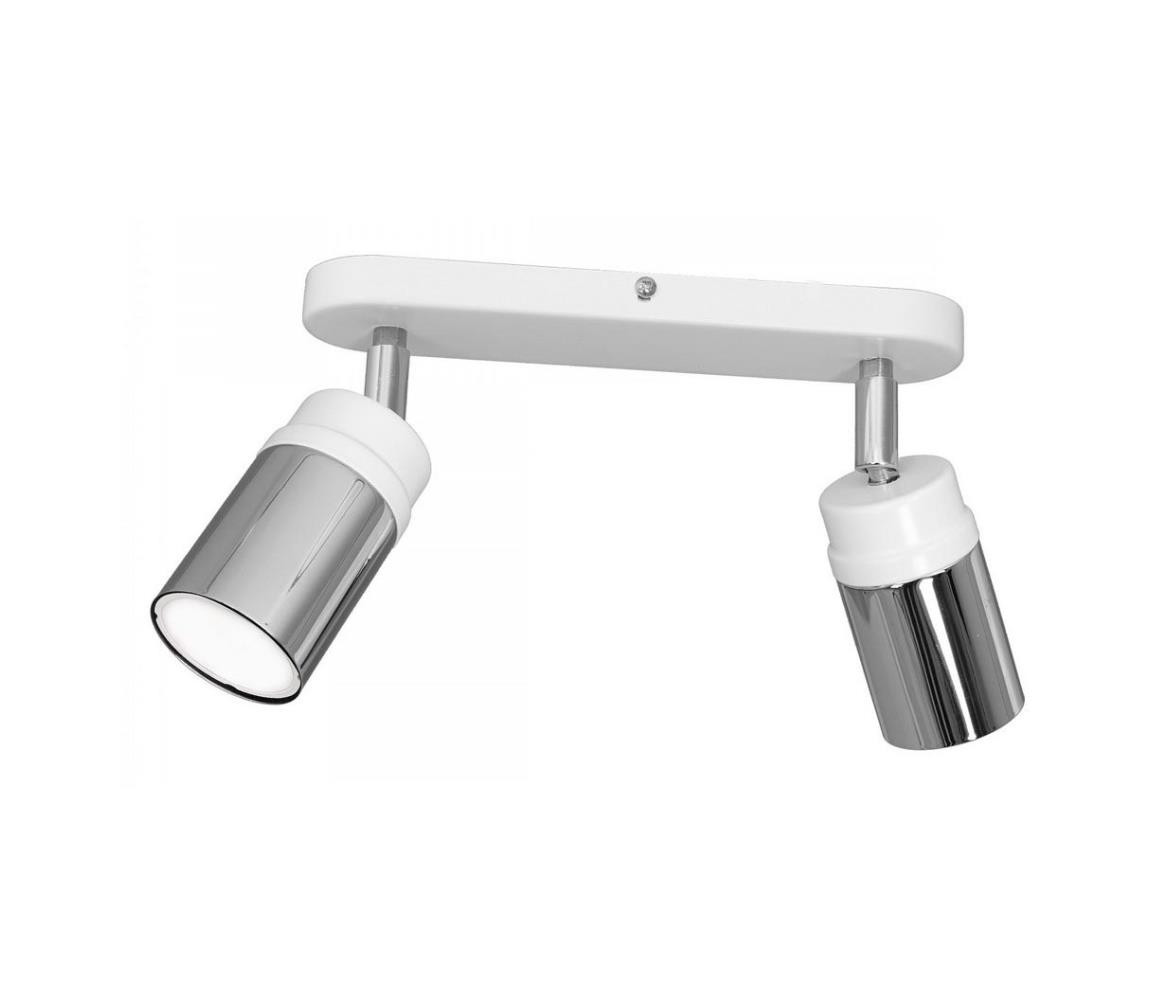 Bodové svítidlo NEST 2xGU10/8W/230V bílá/chrom