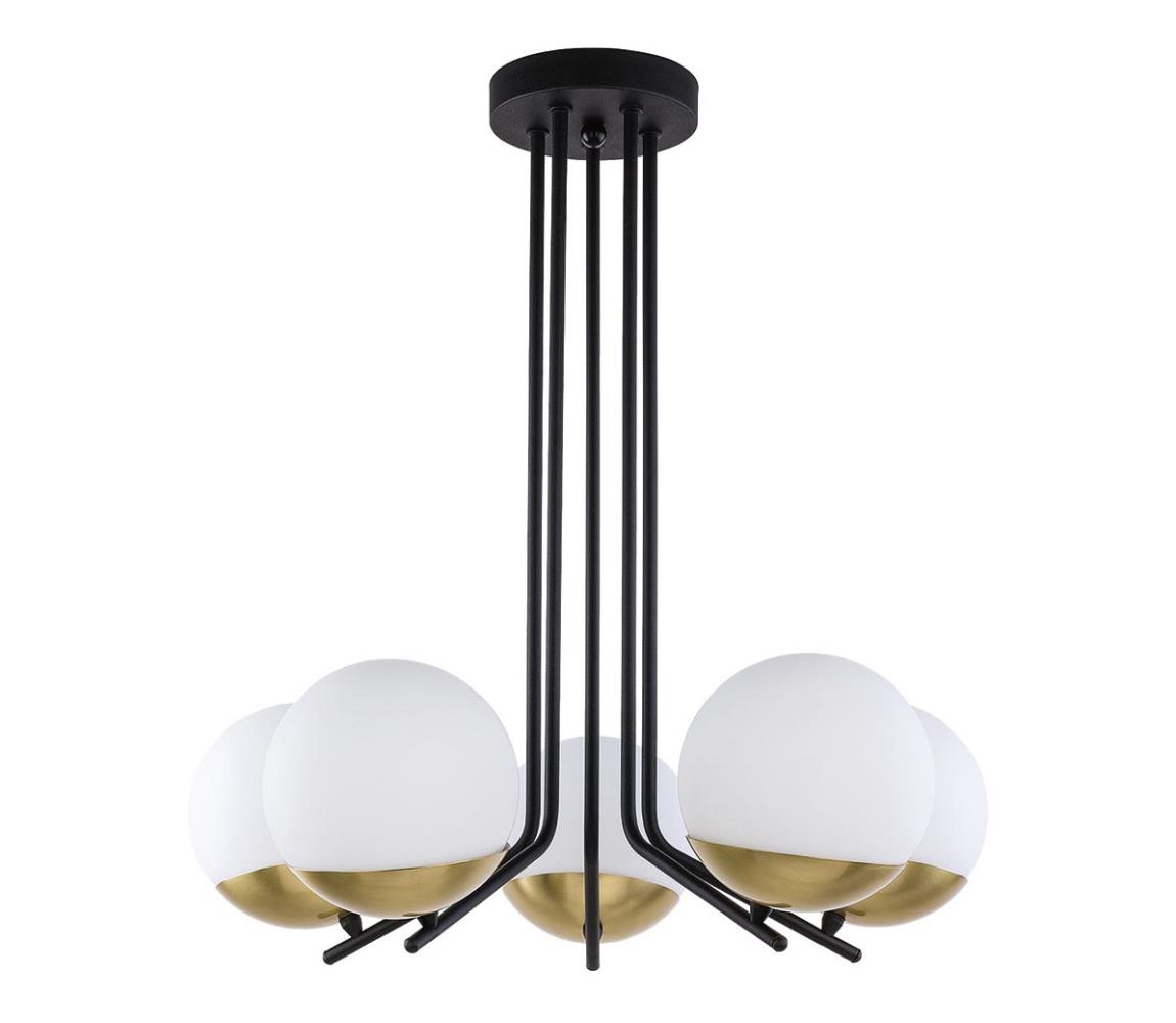 Jupiter Jupiter 1720 - Lustr na tyči SANTA 5xE14/40W/230V mosaz