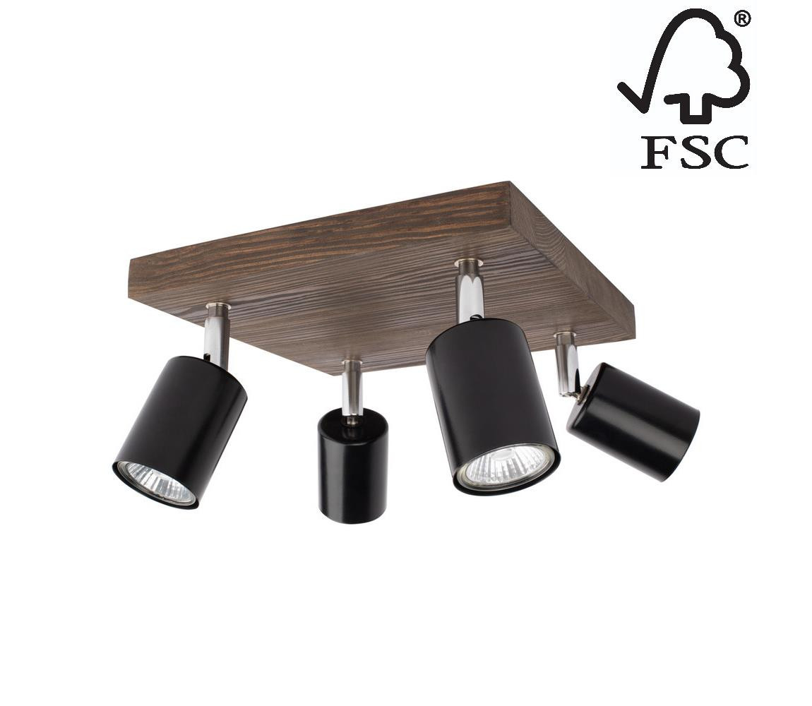 DO2910456 - Stropní bodové svítidlo MANARA 4xGU10/5W/230V borovice