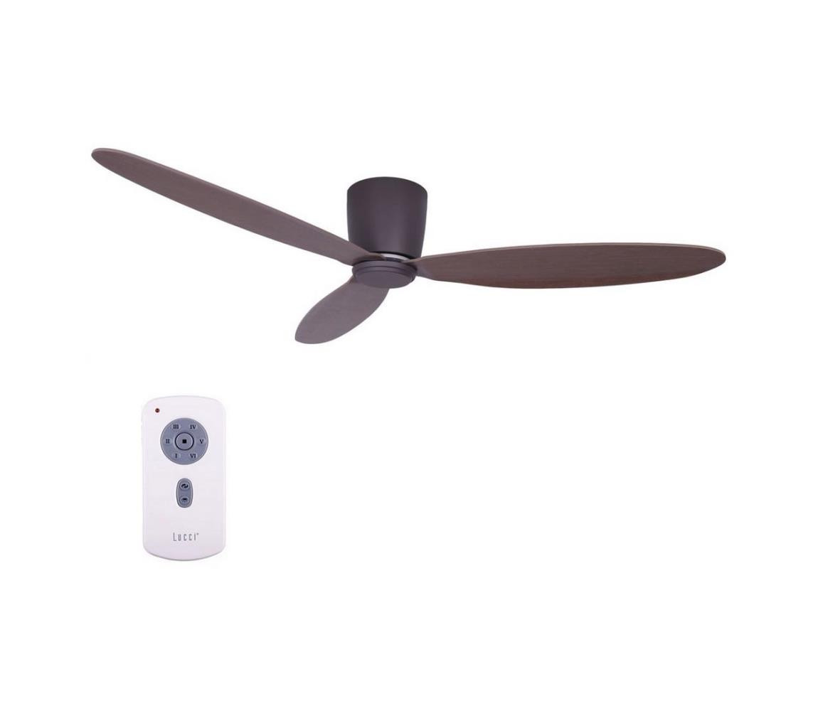 Lucci air Lucci air 212883 - Stropní látor AIRFUSION RADAR dřevo/hnědá + DO