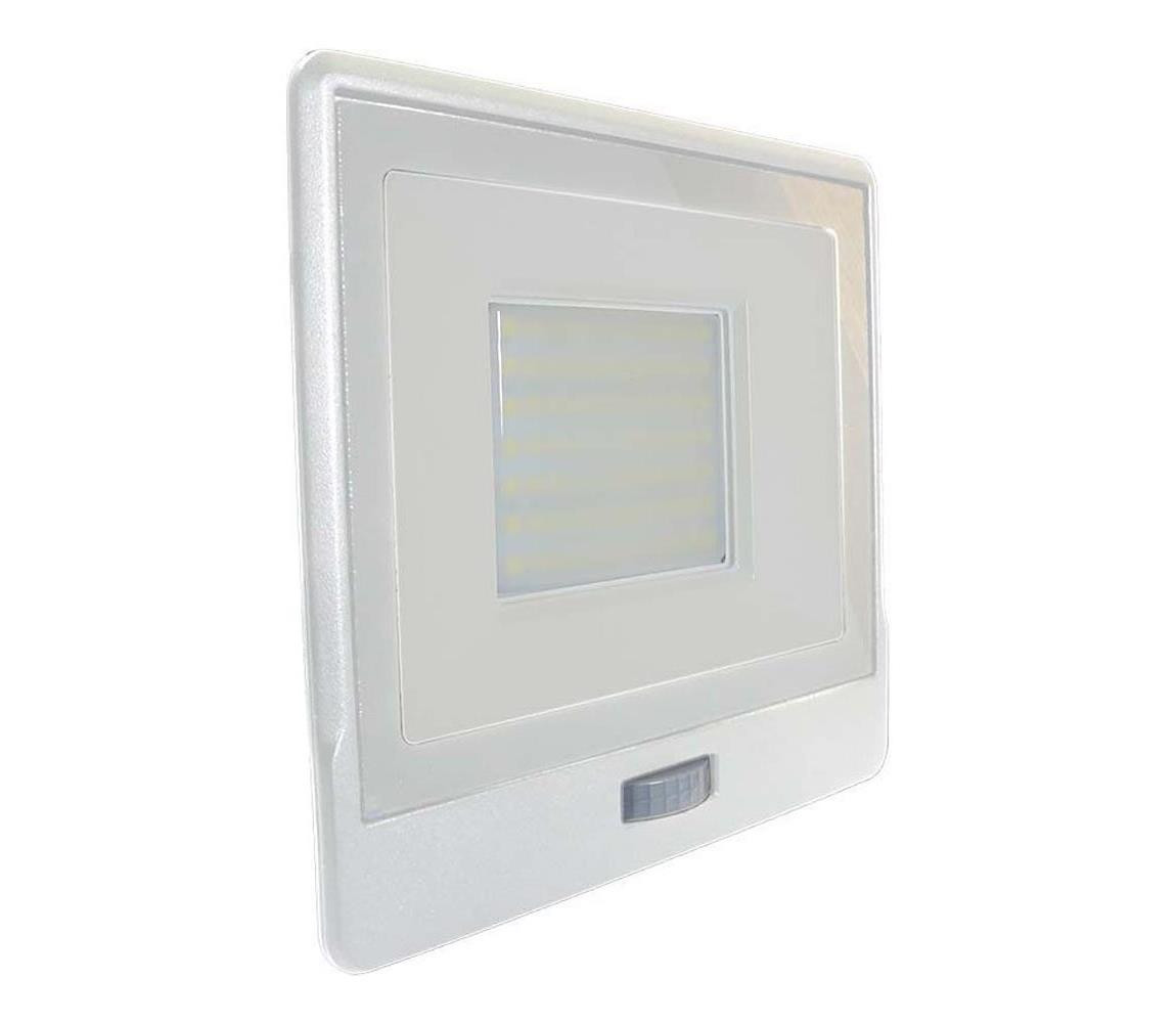 LED Reflektor se senzorem LED/50W/230V 6500K IP65 bílá