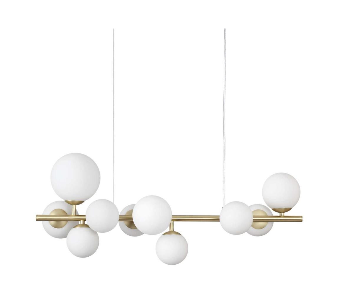 Ideal Lux Ideal Lux - LED Lustr na lanku PERLAGE 10xG9/3W/230V 81 cm zlatá/bílá