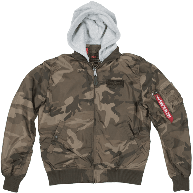 Alpha Industries Bunda  MA-1 TT Hood olive camo L