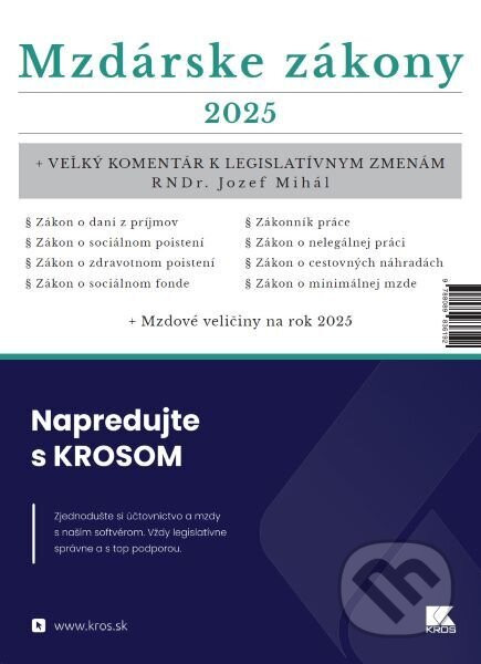 Mzdárske zákony 2025 - Jozef Mihál