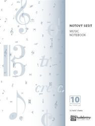 Notový sešit A4 10 osnov