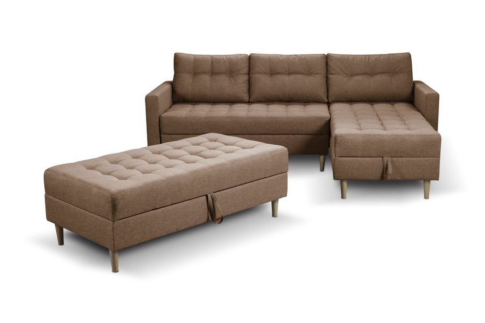 SOB FURNITURE Univerzální sedací souprava PIRES s taburetem