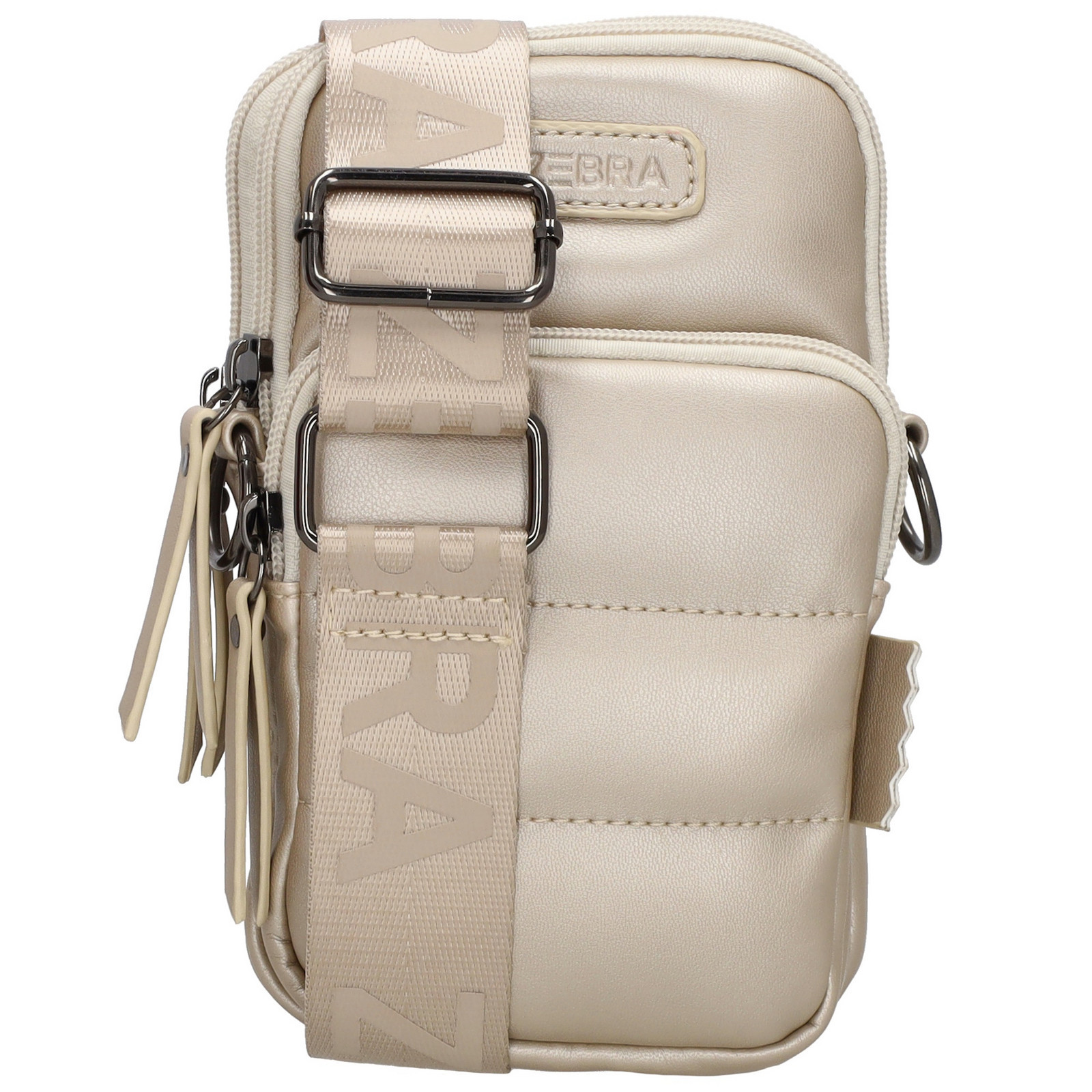 Elegantní kabelka na telefon - Evie - Zebra Trends - 19 x 13 x 4 cm - champagne