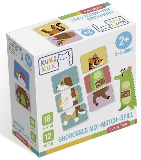Kukikuk Grooosses Mix-Match-Spiel Lustige Tiere