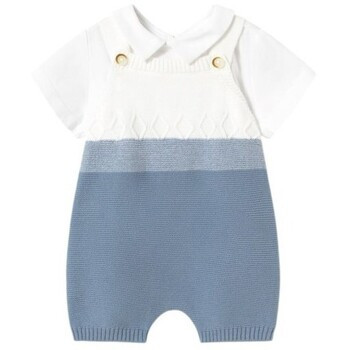 Mayoral  1607 Conjunto peto tricot y camiseta Azul  Modrá